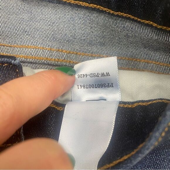 Everlane The High Rise Skinny Jeans Dark Wash Size 24 Ankle - Picture 4 of 6